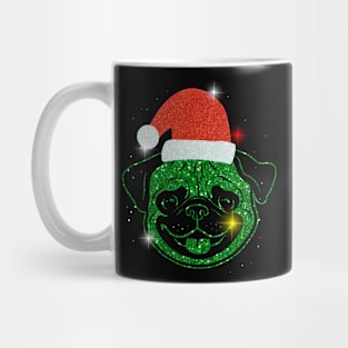 Christmas Santa Pug Mug